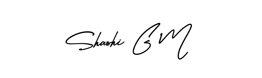 It looks lik you need a new signature style for name Shashi G M. Design unique handwritten (AmerikaSignatureDemo-Regular) signature with our free signature maker in just a few clicks. Shashi G M signature style 3 images and pictures png