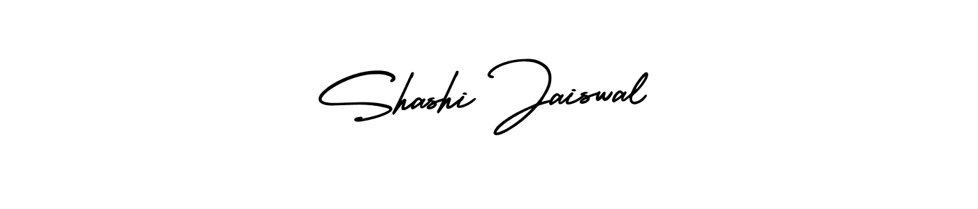 You should practise on your own different ways (AmerikaSignatureDemo-Regular) to write your name (Shashi Jaiswal) in signature. don't let someone else do it for you. Shashi Jaiswal signature style 3 images and pictures png