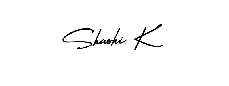 The best way (AmerikaSignatureDemo-Regular) to make a short signature is to pick only two or three words in your name. The name Shashi K include a total of six letters. For converting this name. Shashi K signature style 3 images and pictures png