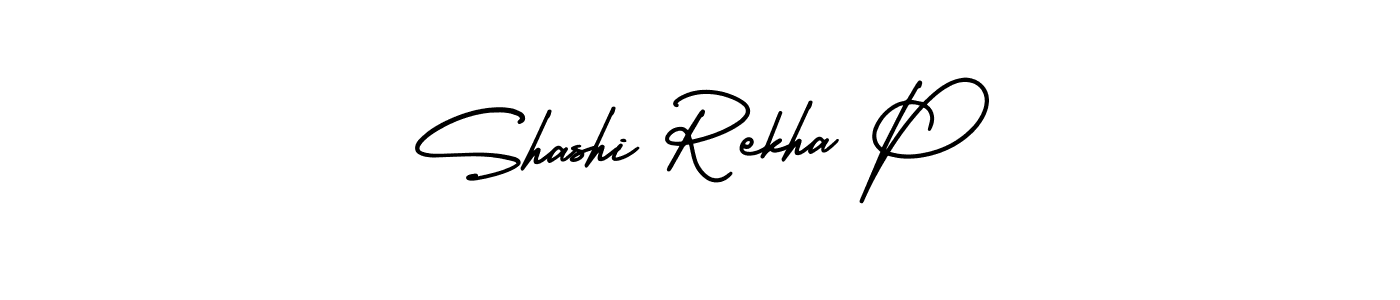 It looks lik you need a new signature style for name Shashi Rekha P. Design unique handwritten (AmerikaSignatureDemo-Regular) signature with our free signature maker in just a few clicks. Shashi Rekha P signature style 3 images and pictures png