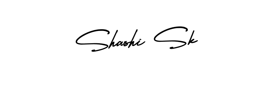 Shashi Sk stylish signature style. Best Handwritten Sign (AmerikaSignatureDemo-Regular) for my name. Handwritten Signature Collection Ideas for my name Shashi Sk. Shashi Sk signature style 3 images and pictures png
