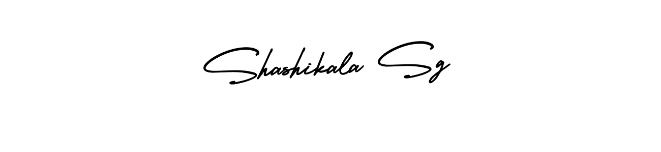 You should practise on your own different ways (AmerikaSignatureDemo-Regular) to write your name (Shashikala Sg) in signature. don't let someone else do it for you. Shashikala Sg signature style 3 images and pictures png