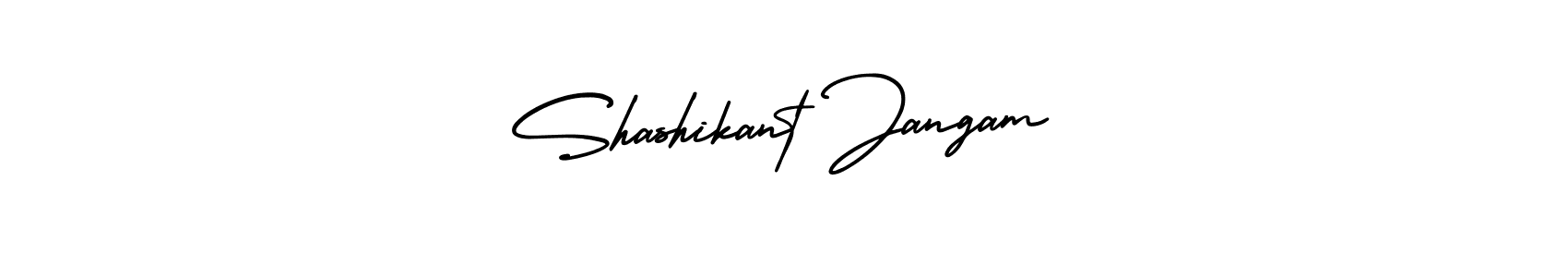 How to make Shashikant Jangam name signature. Use AmerikaSignatureDemo-Regular style for creating short signs online. This is the latest handwritten sign. Shashikant Jangam signature style 3 images and pictures png