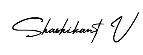 Express your personality with a custom Shashikant V signature crafted with AmerikaSignatureDemo-Regular typography. Free transparent PNG download available. Shashikant V signature style 3 images and pictures png