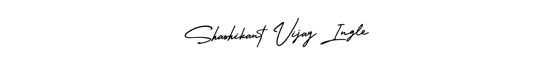 The best way (AmerikaSignatureDemo-Regular) to make a short signature is to pick only two or three words in your name. The name Shashikant Vijay Ingle include a total of six letters. For converting this name. Shashikant Vijay Ingle signature style 3 images and pictures png