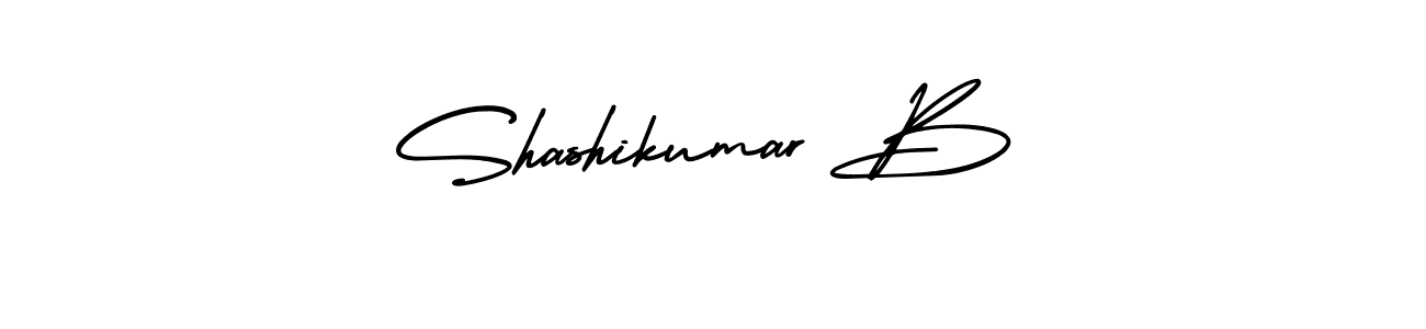 How to make Shashikumar B name signature. Use AmerikaSignatureDemo-Regular style for creating short signs online. This is the latest handwritten sign. Shashikumar B signature style 3 images and pictures png