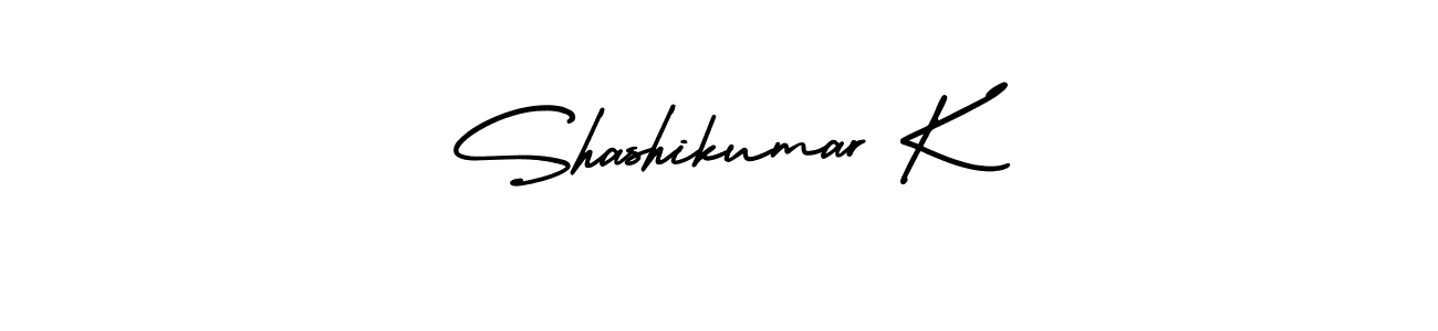 Make a beautiful signature design for name Shashikumar K. With this signature (AmerikaSignatureDemo-Regular) style, you can create a handwritten signature for free. Shashikumar K signature style 3 images and pictures png