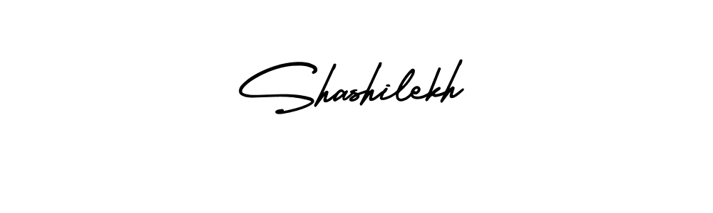 You should practise on your own different ways (AmerikaSignatureDemo-Regular) to write your name (Shashilekh) in signature. don't let someone else do it for you. Shashilekh signature style 3 images and pictures png