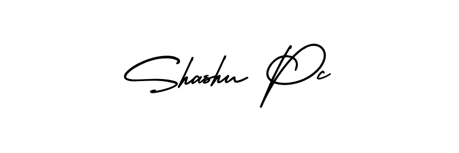 Create a beautiful signature design for name Shashu Pc. With this signature (AmerikaSignatureDemo-Regular) fonts, you can make a handwritten signature for free. Shashu Pc signature style 3 images and pictures png