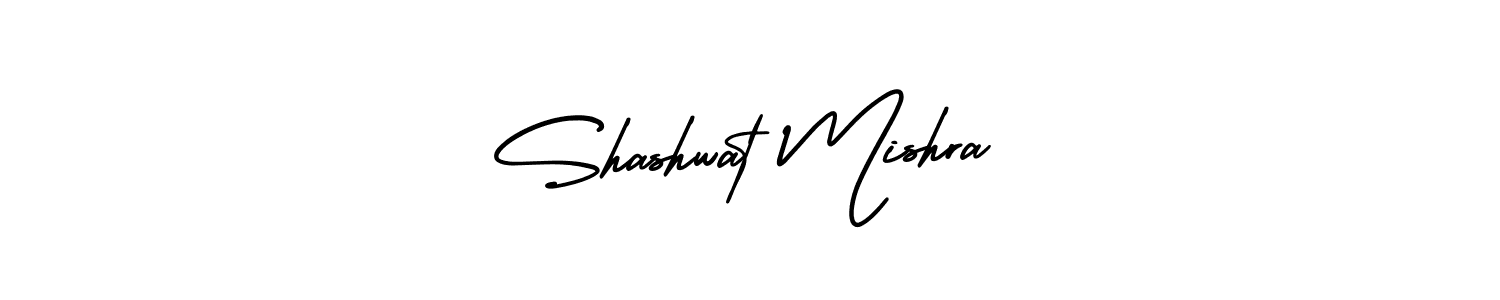 How to make Shashwat Mishra name signature. Use AmerikaSignatureDemo-Regular style for creating short signs online. This is the latest handwritten sign. Shashwat Mishra signature style 3 images and pictures png