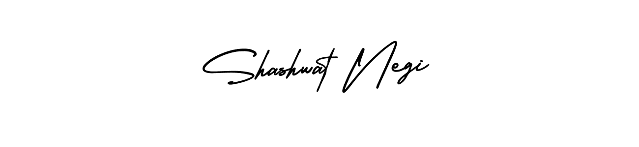 How to make Shashwat Negi name signature. Use AmerikaSignatureDemo-Regular style for creating short signs online. This is the latest handwritten sign. Shashwat Negi signature style 3 images and pictures png