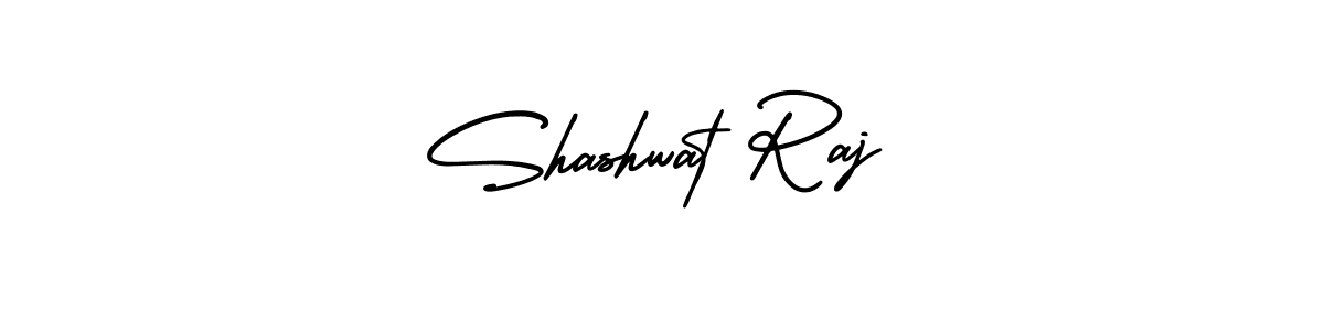 The best way (AmerikaSignatureDemo-Regular) to make a short signature is to pick only two or three words in your name. The name Shashwat Raj include a total of six letters. For converting this name. Shashwat Raj signature style 3 images and pictures png