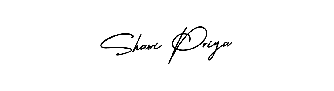 Make a beautiful signature design for name Shasi Priya. With this signature (AmerikaSignatureDemo-Regular) style, you can create a handwritten signature for free. Shasi Priya signature style 3 images and pictures png