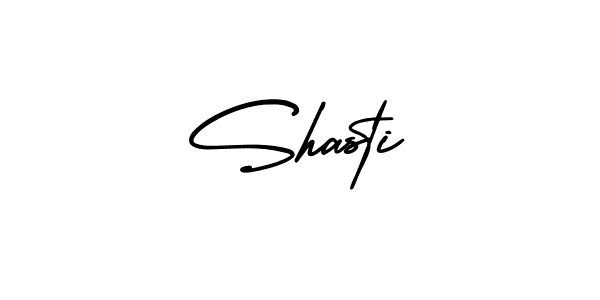 Design your own signature with our free online signature maker. With this signature software, you can create a handwritten (AmerikaSignatureDemo-Regular) signature for name Shasti. Shasti signature style 3 images and pictures png