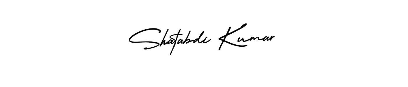 How to make Shatabdi Kumar name signature. Use AmerikaSignatureDemo-Regular style for creating short signs online. This is the latest handwritten sign. Shatabdi Kumar signature style 3 images and pictures png