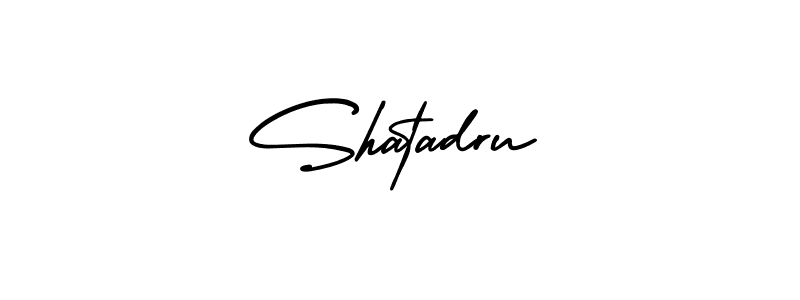 Use a signature maker to create a handwritten signature online. With this signature software, you can design (AmerikaSignatureDemo-Regular) your own signature for name Shatadru. Shatadru signature style 3 images and pictures png