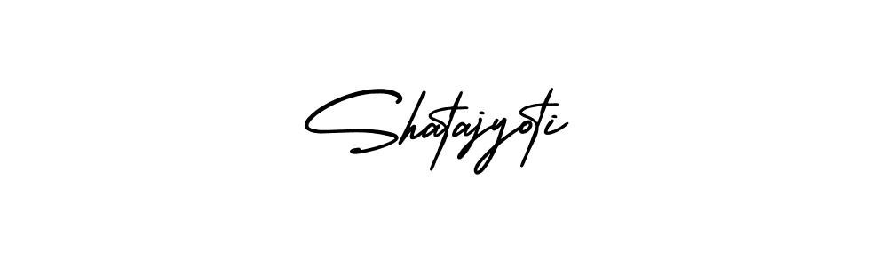 You should practise on your own different ways (AmerikaSignatureDemo-Regular) to write your name (Shatajyoti) in signature. don't let someone else do it for you. Shatajyoti signature style 3 images and pictures png