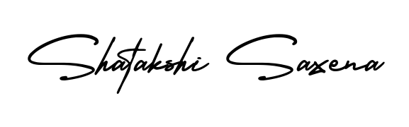Try this chic Shatakshi Saxena handwritten sign style. Using AmerikaSignatureDemo-Regular font elements, it gives your name a sleek, memorable identity. Shatakshi Saxena signature style 3 images and pictures png