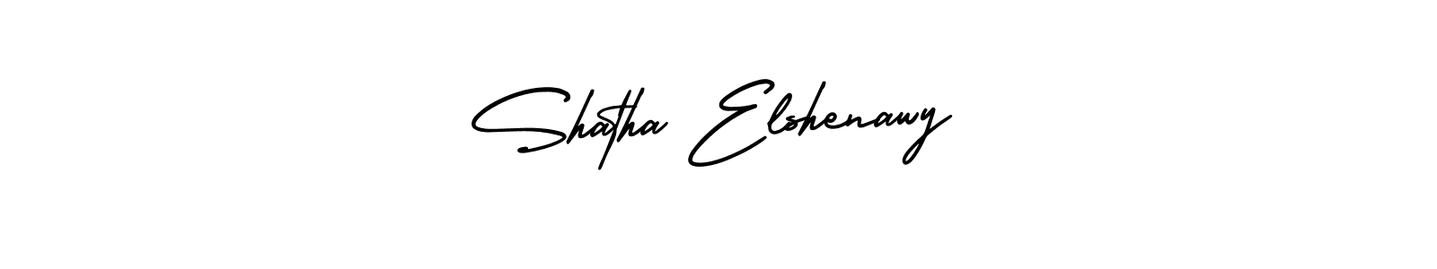 Shatha Elshenawy stylish signature style. Best Handwritten Sign (AmerikaSignatureDemo-Regular) for my name. Handwritten Signature Collection Ideas for my name Shatha Elshenawy. Shatha Elshenawy signature style 3 images and pictures png