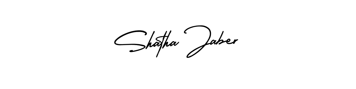 It looks lik you need a new signature style for name Shatha Jaber. Design unique handwritten (AmerikaSignatureDemo-Regular) signature with our free signature maker in just a few clicks. Shatha Jaber signature style 3 images and pictures png