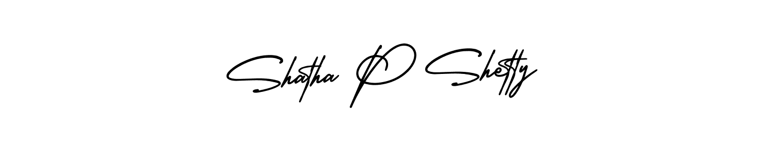 This is the best signature style for the Shatha P Shetty name. Also you like these signature font (AmerikaSignatureDemo-Regular). Mix name signature. Shatha P Shetty signature style 3 images and pictures png
