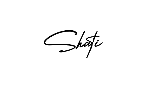 Create a beautiful signature design for name Shati. With this signature (AmerikaSignatureDemo-Regular) fonts, you can make a handwritten signature for free. Shati signature style 3 images and pictures png