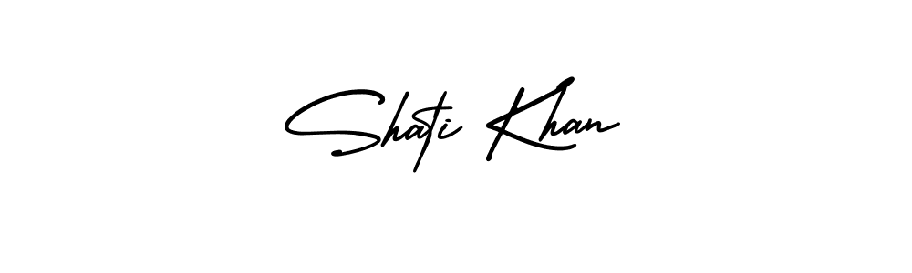 Also You can easily find your signature by using the search form. We will create Shati Khan name handwritten signature images for you free of cost using AmerikaSignatureDemo-Regular sign style. Shati Khan signature style 3 images and pictures png