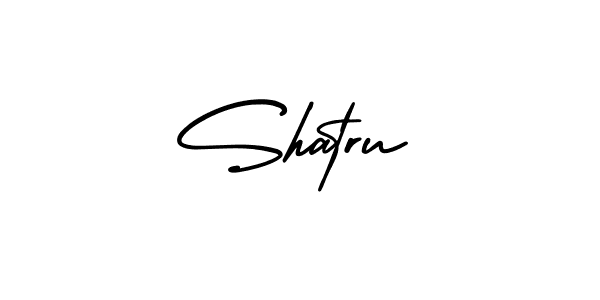 You should practise on your own different ways (AmerikaSignatureDemo-Regular) to write your name (Shatru) in signature. don't let someone else do it for you. Shatru signature style 3 images and pictures png