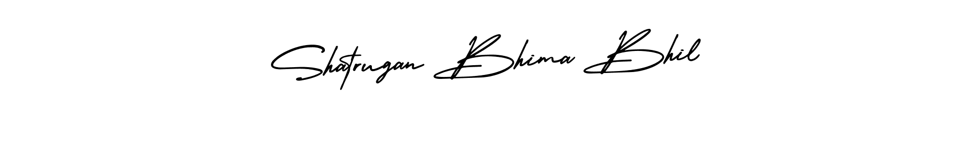 Use a signature maker to create a handwritten signature online. With this signature software, you can design (AmerikaSignatureDemo-Regular) your own signature for name Shatrugan Bhima Bhil. Shatrugan Bhima Bhil signature style 3 images and pictures png