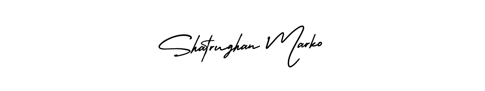Similarly AmerikaSignatureDemo-Regular is the best handwritten signature design. Signature creator online .You can use it as an online autograph creator for name Shatrughan Marko. Shatrughan Marko signature style 3 images and pictures png