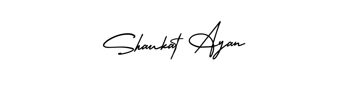 How to make Shaukat Ayan signature? AmerikaSignatureDemo-Regular is a professional autograph style. Create handwritten signature for Shaukat Ayan name. Shaukat Ayan signature style 3 images and pictures png
