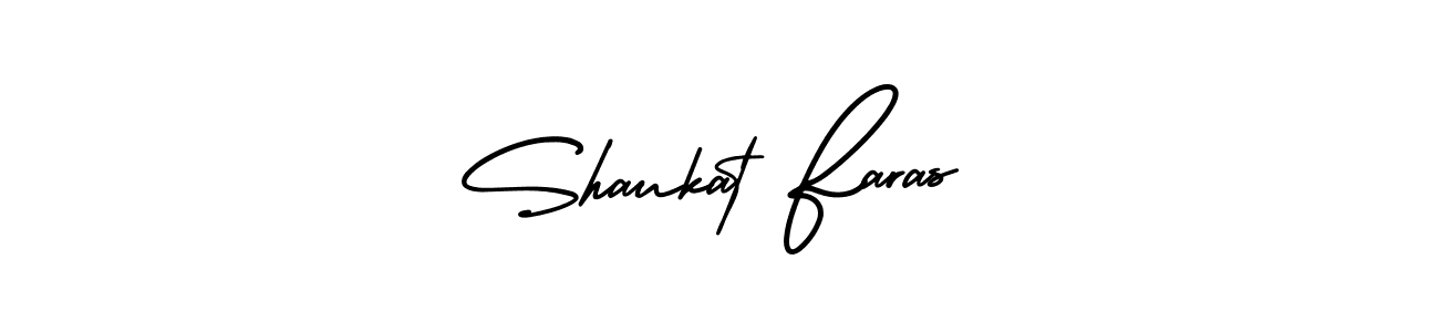 Make a beautiful signature design for name Shaukat Faras. With this signature (AmerikaSignatureDemo-Regular) style, you can create a handwritten signature for free. Shaukat Faras signature style 3 images and pictures png