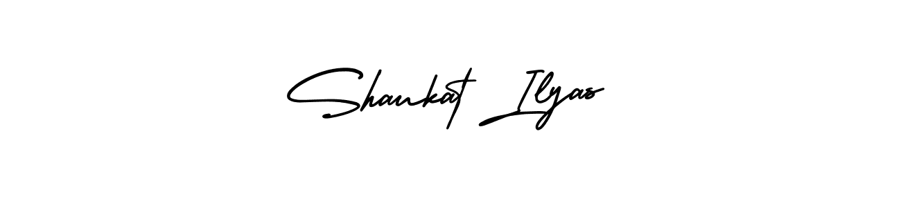 How to make Shaukat Ilyas signature? AmerikaSignatureDemo-Regular is a professional autograph style. Create handwritten signature for Shaukat Ilyas name. Shaukat Ilyas signature style 3 images and pictures png