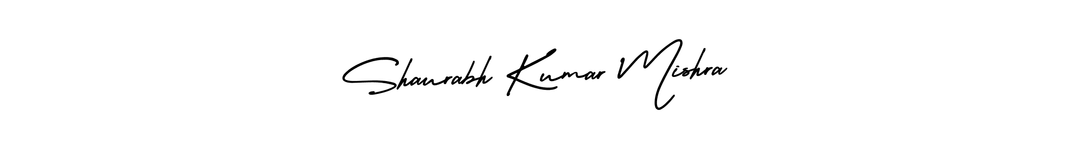 The best way (AmerikaSignatureDemo-Regular) to make a short signature is to pick only two or three words in your name. The name Shaurabh Kumar Mishra include a total of six letters. For converting this name. Shaurabh Kumar Mishra signature style 3 images and pictures png