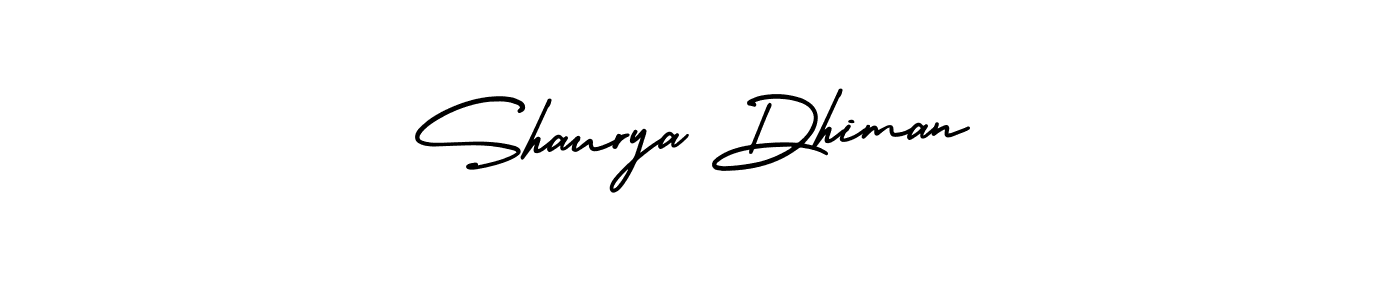 How to make Shaurya Dhiman signature? AmerikaSignatureDemo-Regular is a professional autograph style. Create handwritten signature for Shaurya Dhiman name. Shaurya Dhiman signature style 3 images and pictures png