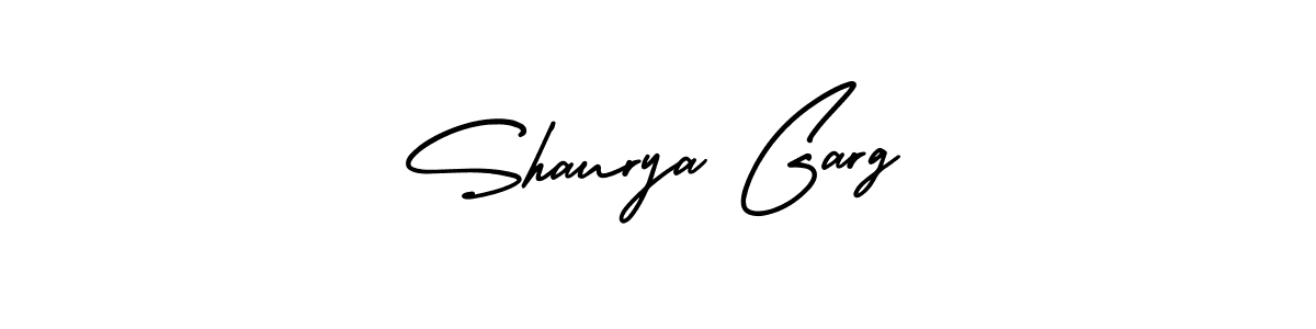 How to make Shaurya Garg name signature. Use AmerikaSignatureDemo-Regular style for creating short signs online. This is the latest handwritten sign. Shaurya Garg signature style 3 images and pictures png
