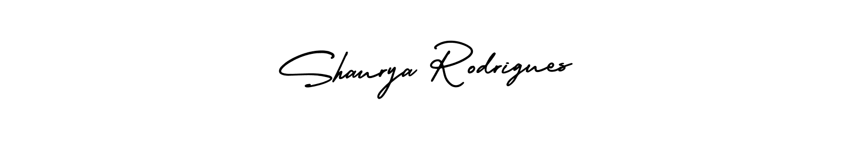 This is the best signature style for the Shaurya Rodrigues name. Also you like these signature font (AmerikaSignatureDemo-Regular). Mix name signature. Shaurya Rodrigues signature style 3 images and pictures png