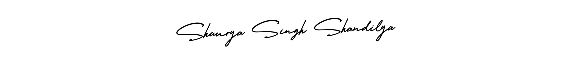 Make a beautiful signature design for name Shaurya Singh Shandilya. With this signature (AmerikaSignatureDemo-Regular) style, you can create a handwritten signature for free. Shaurya Singh Shandilya signature style 3 images and pictures png