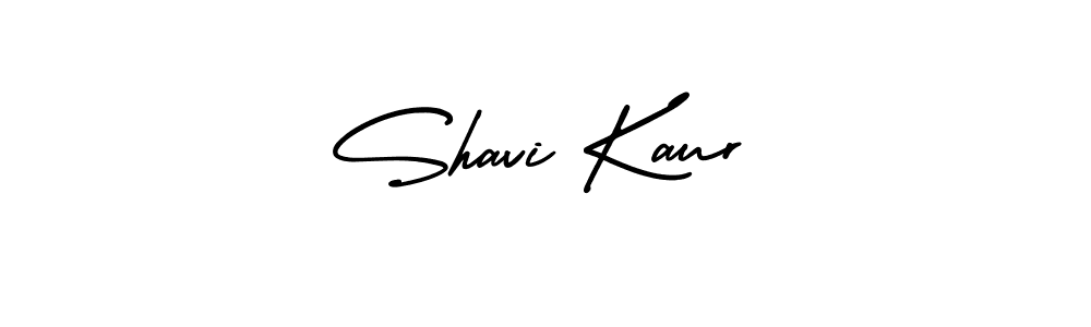 How to make Shavi Kaur name signature. Use AmerikaSignatureDemo-Regular style for creating short signs online. This is the latest handwritten sign. Shavi Kaur signature style 3 images and pictures png