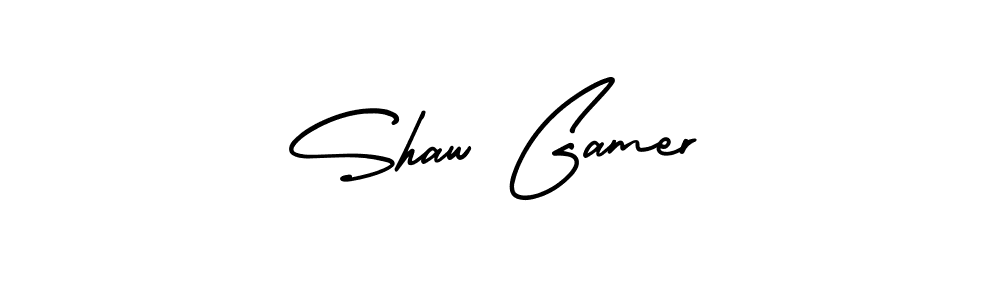 How to make Shaw Gamer signature? AmerikaSignatureDemo-Regular is a professional autograph style. Create handwritten signature for Shaw Gamer name. Shaw Gamer signature style 3 images and pictures png