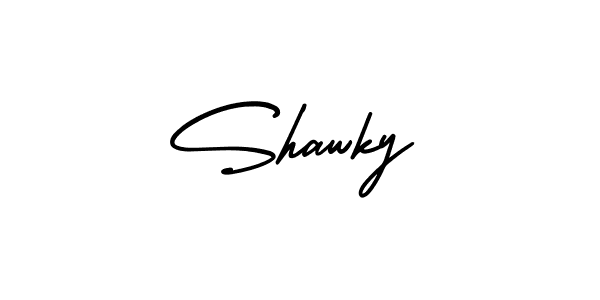 Create a beautiful signature design for name Shawky. With this signature (AmerikaSignatureDemo-Regular) fonts, you can make a handwritten signature for free. Shawky signature style 3 images and pictures png