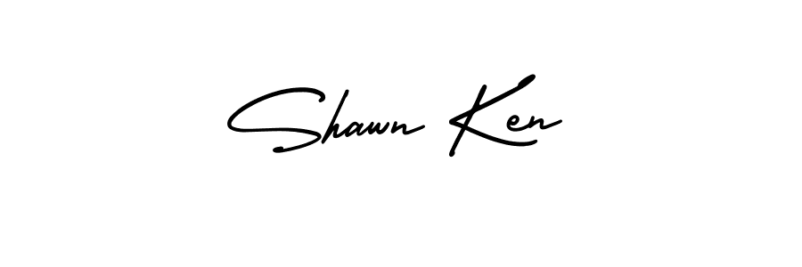 Design your own signature with our free online signature maker. With this signature software, you can create a handwritten (AmerikaSignatureDemo-Regular) signature for name Shawn Ken. Shawn Ken signature style 3 images and pictures png