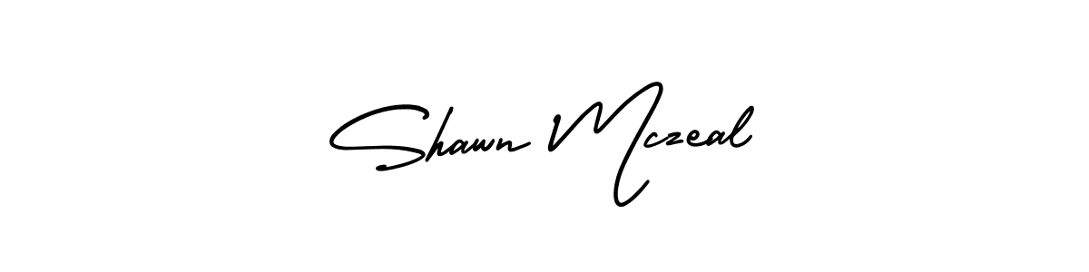 Shawn Mczeal stylish signature style. Best Handwritten Sign (AmerikaSignatureDemo-Regular) for my name. Handwritten Signature Collection Ideas for my name Shawn Mczeal. Shawn Mczeal signature style 3 images and pictures png