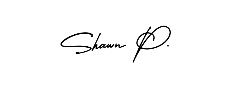 It looks lik you need a new signature style for name Shawn P.. Design unique handwritten (AmerikaSignatureDemo-Regular) signature with our free signature maker in just a few clicks. Shawn P. signature style 3 images and pictures png