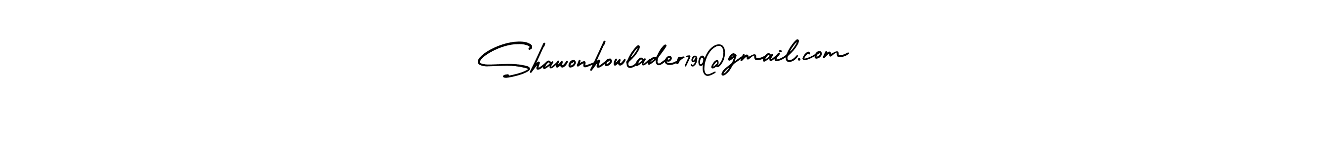 How to make Shawonhowlader790@gmail.com name signature. Use AmerikaSignatureDemo-Regular style for creating short signs online. This is the latest handwritten sign. Shawonhowlader790@gmail.com signature style 3 images and pictures png