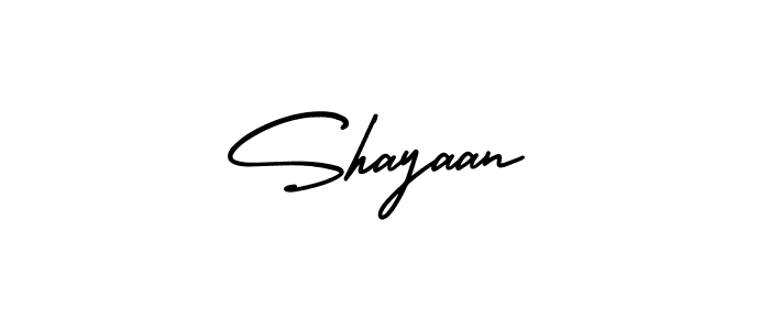 Shayaan stylish signature style. Best Handwritten Sign (AmerikaSignatureDemo-Regular) for my name. Handwritten Signature Collection Ideas for my name Shayaan. Shayaan signature style 3 images and pictures png