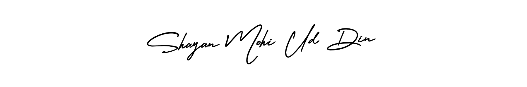 Make a beautiful signature design for name Shayan Mohi Ud Din. Use this online signature maker to create a handwritten signature for free. Shayan Mohi Ud Din signature style 3 images and pictures png