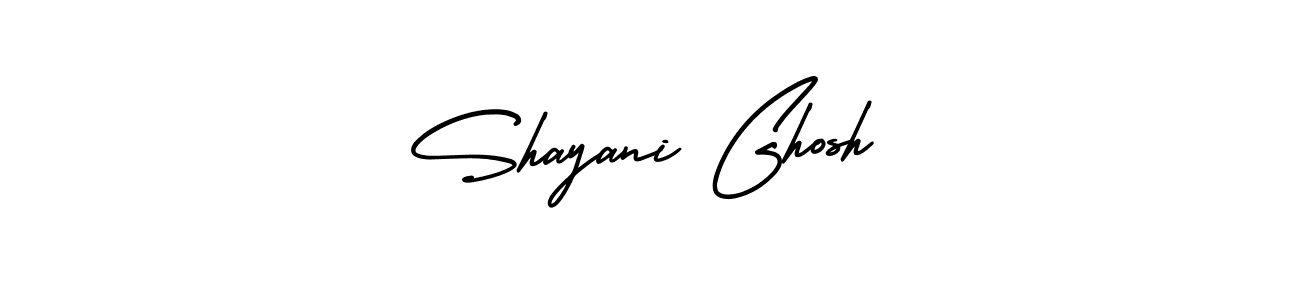 Make a beautiful signature design for name Shayani Ghosh. With this signature (AmerikaSignatureDemo-Regular) style, you can create a handwritten signature for free. Shayani Ghosh signature style 3 images and pictures png