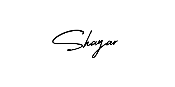 Create a beautiful signature design for name Shayar. With this signature (AmerikaSignatureDemo-Regular) fonts, you can make a handwritten signature for free. Shayar signature style 3 images and pictures png