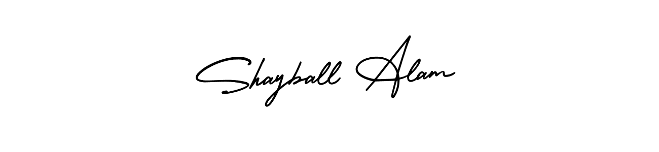 if you are searching for the best signature style for your name Shayball Alam. so please give up your signature search. here we have designed multiple signature styles  using AmerikaSignatureDemo-Regular. Shayball Alam signature style 3 images and pictures png